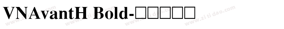 VNAvantH Bold字体转换